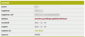 si ドメイン pendingLegislativeReturn の例
